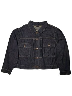 Torrid Jean Jacket Classic Dark Wash Raw Hem Denim Relaxed Trucker Plus Size 4X